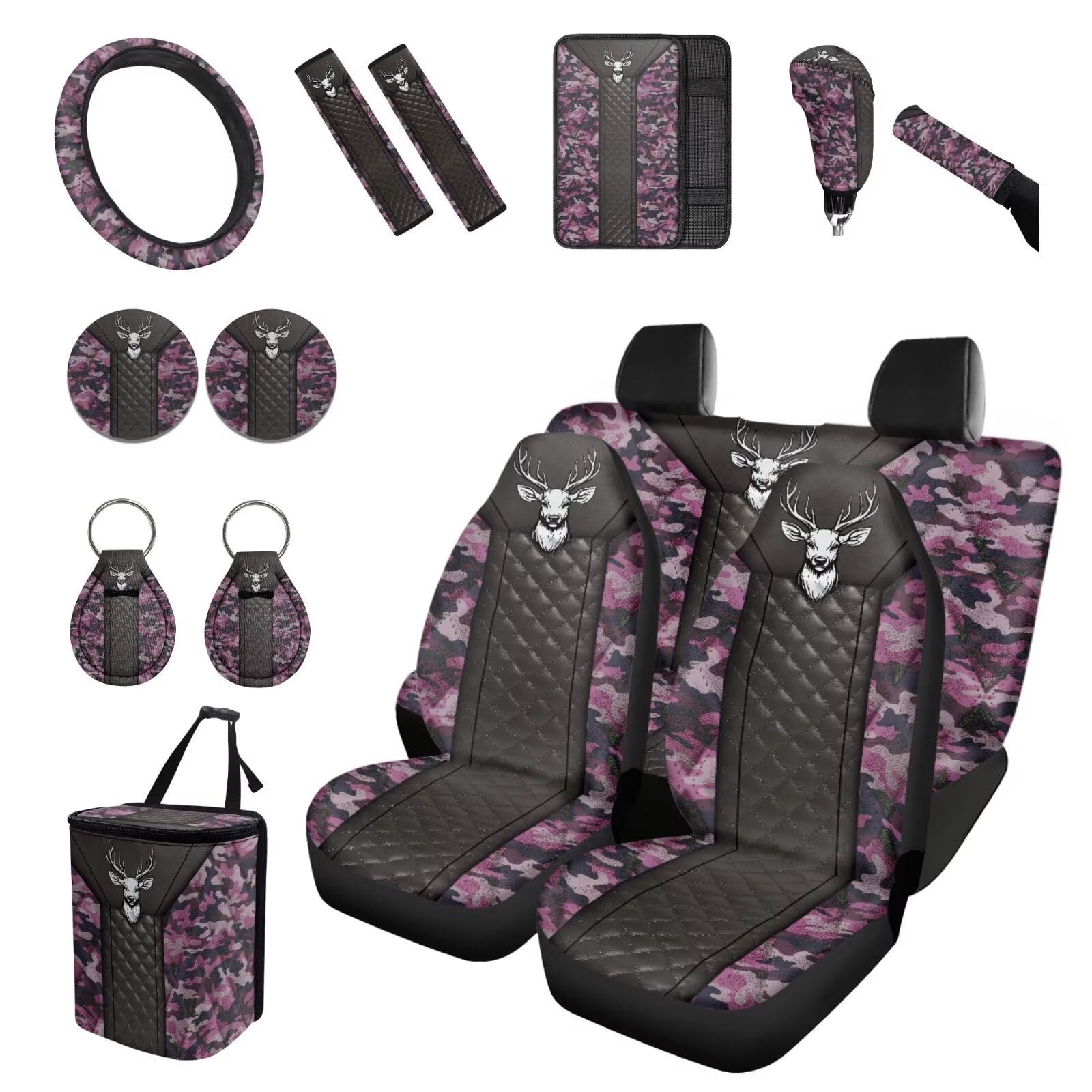 15-Piece Universal Car Interior and Seat Cover Set