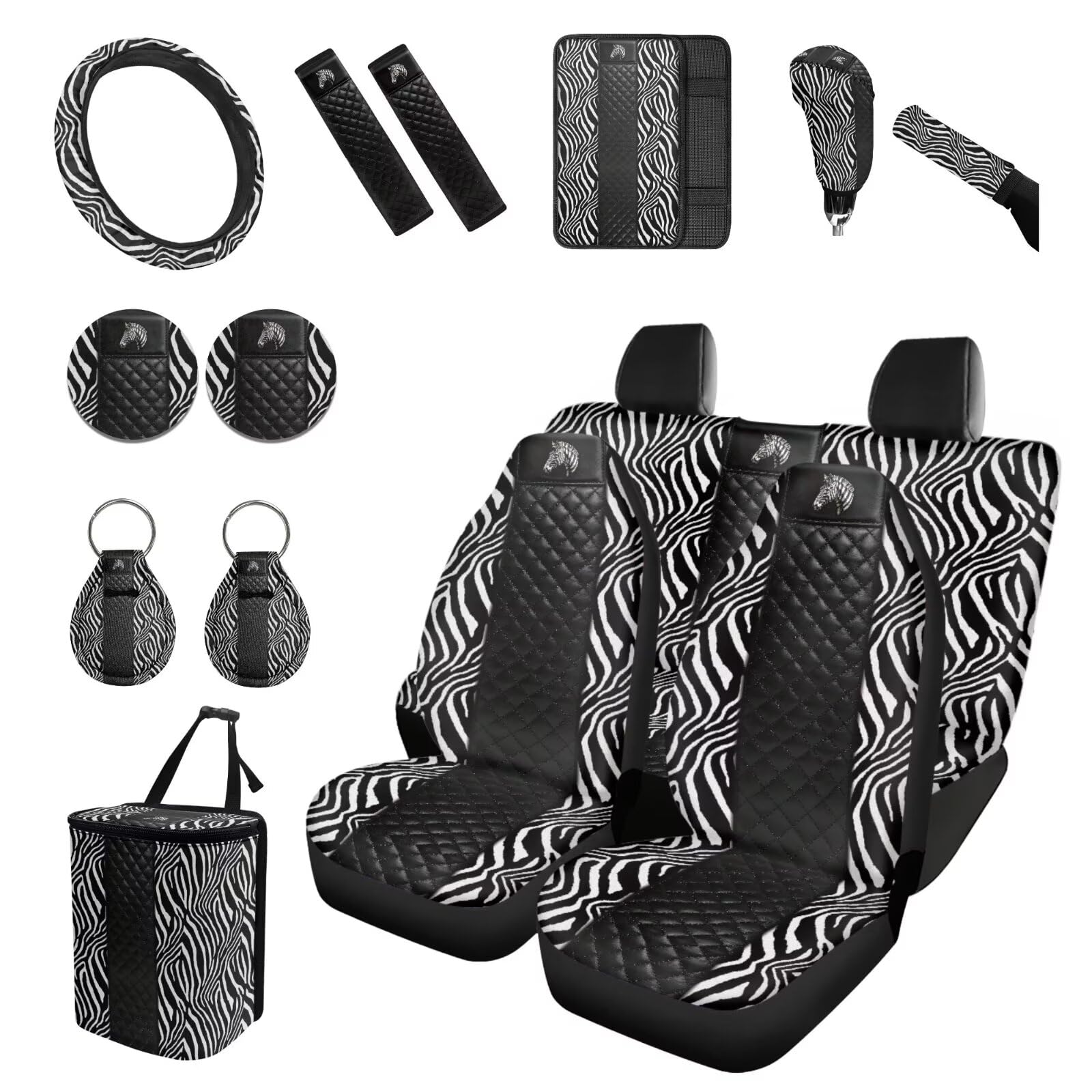 15-Piece Universal Car Interior and Seat Cover Set