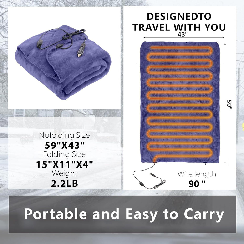 Sunny color Wearable Car Electric Blanket