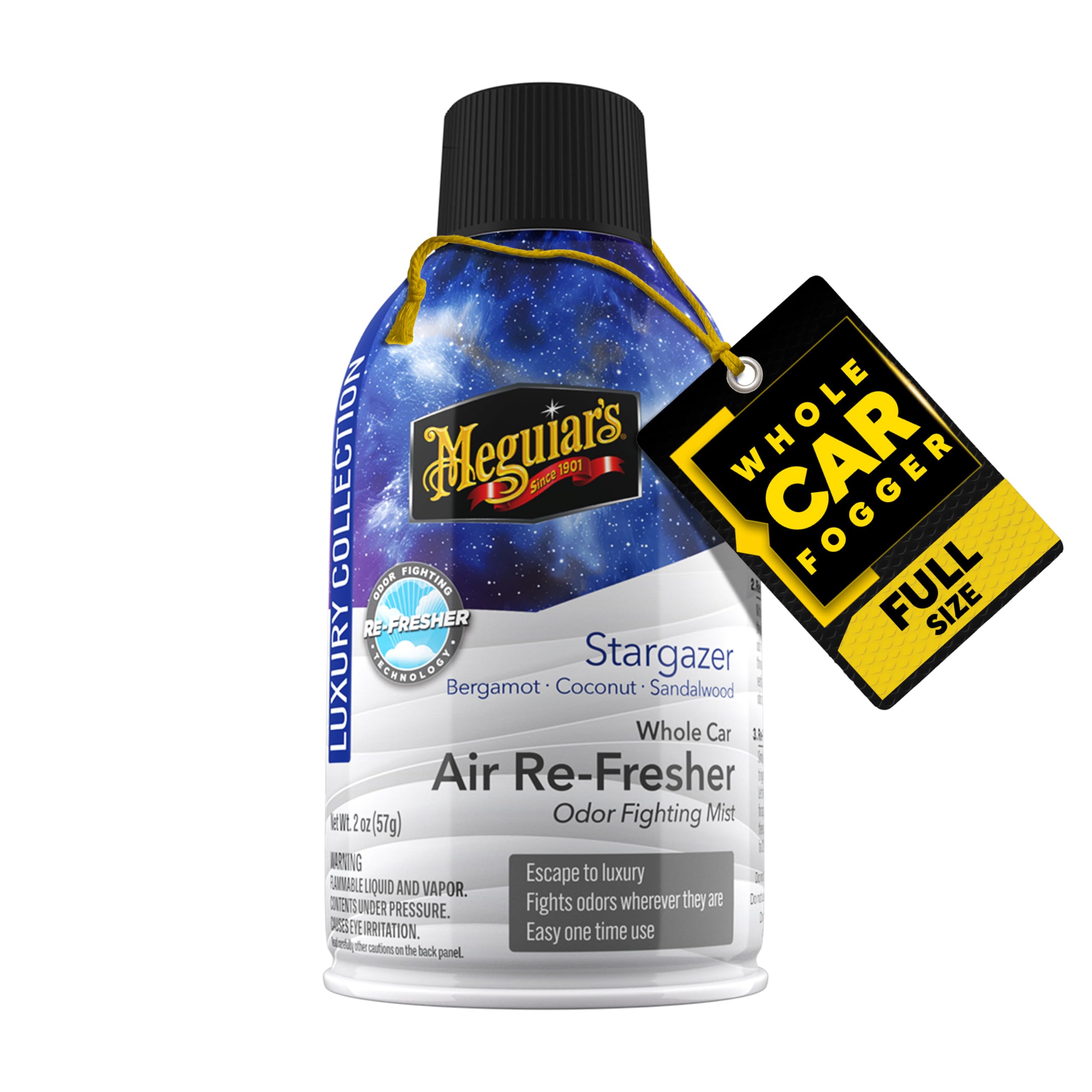 Meguiar’s Whole Car Air Refresher, Easy-to-Use Air Freshener Diffuser Spray