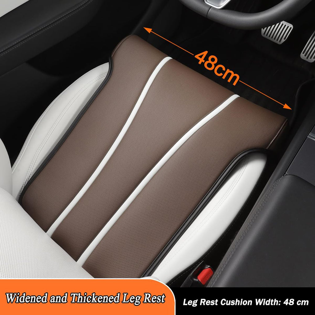 Car Seat Cushion Elevator with Leg Rest Pad for Jeep Wrangler 2-Door 2010-2025, 5cm Height Booster for Better Visibility Car Leg Rest Cushion