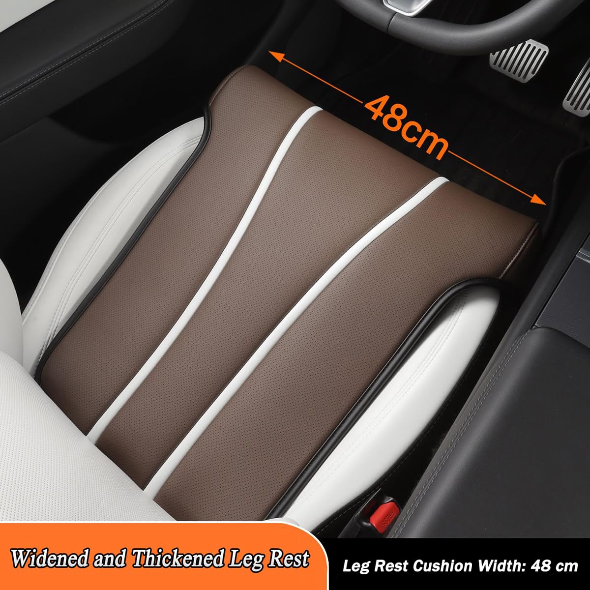 Car Seat Cushion Elevator with Leg Rest Pad for Jeep Wrangler 2-Door 2010-2025, 5cm Height Booster for Better Visibility Car Leg Rest Cushion