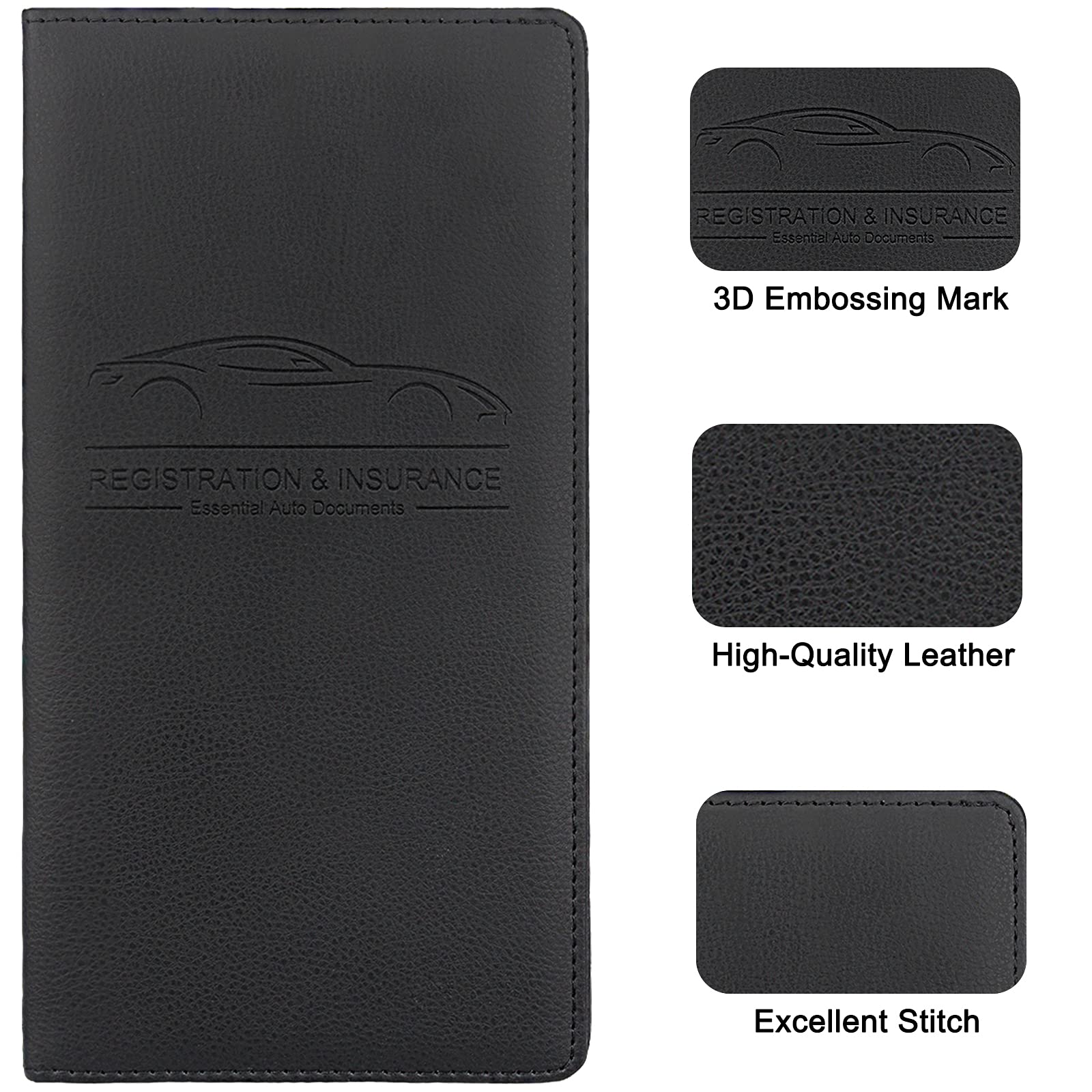 Magnetic Car Registration and Insurance Document Holder