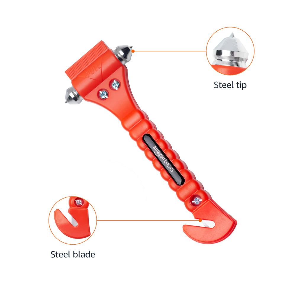 Emergency Seat Belt Cutter and Car Window Hammer Tool