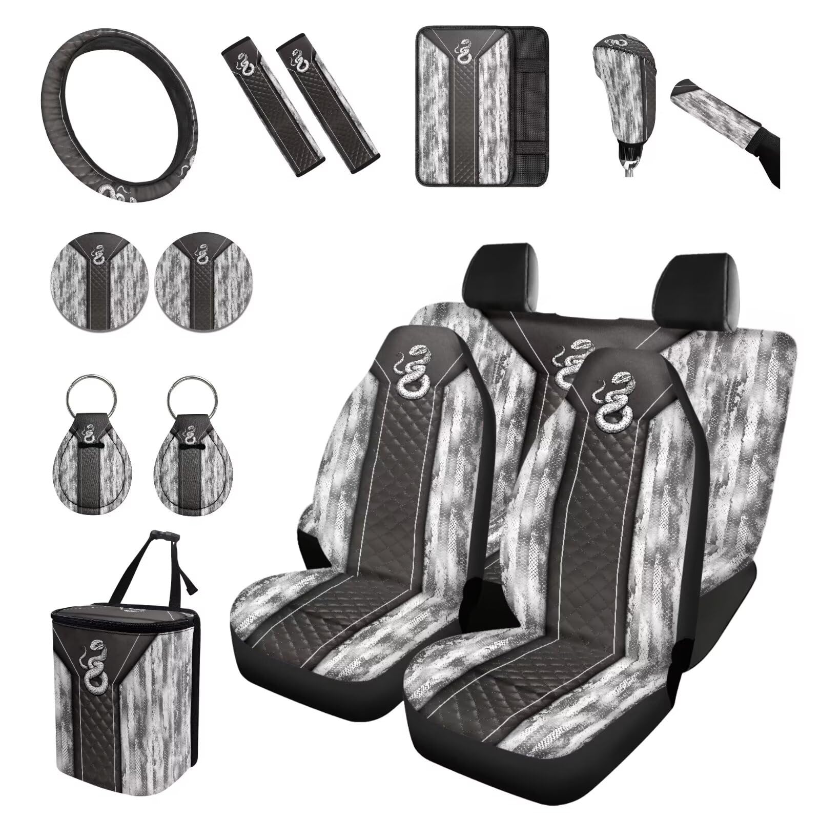 15-Piece Universal Car Interior and Seat Cover Set