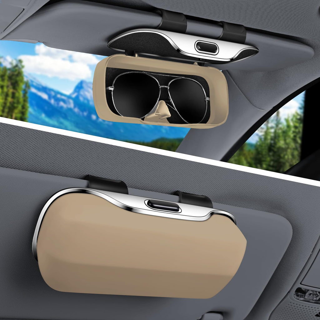 Pakanana Sunglasses Box for Car Sun Visor