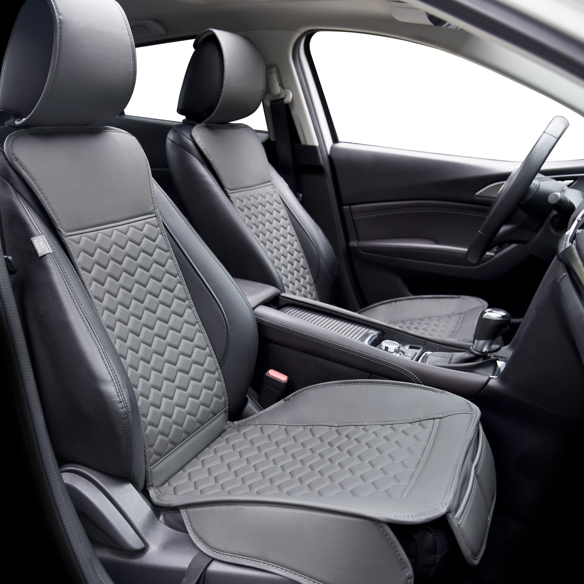 Elantrip Front Car Seat Covers Leather Water Proof Seat Protector Universal fit