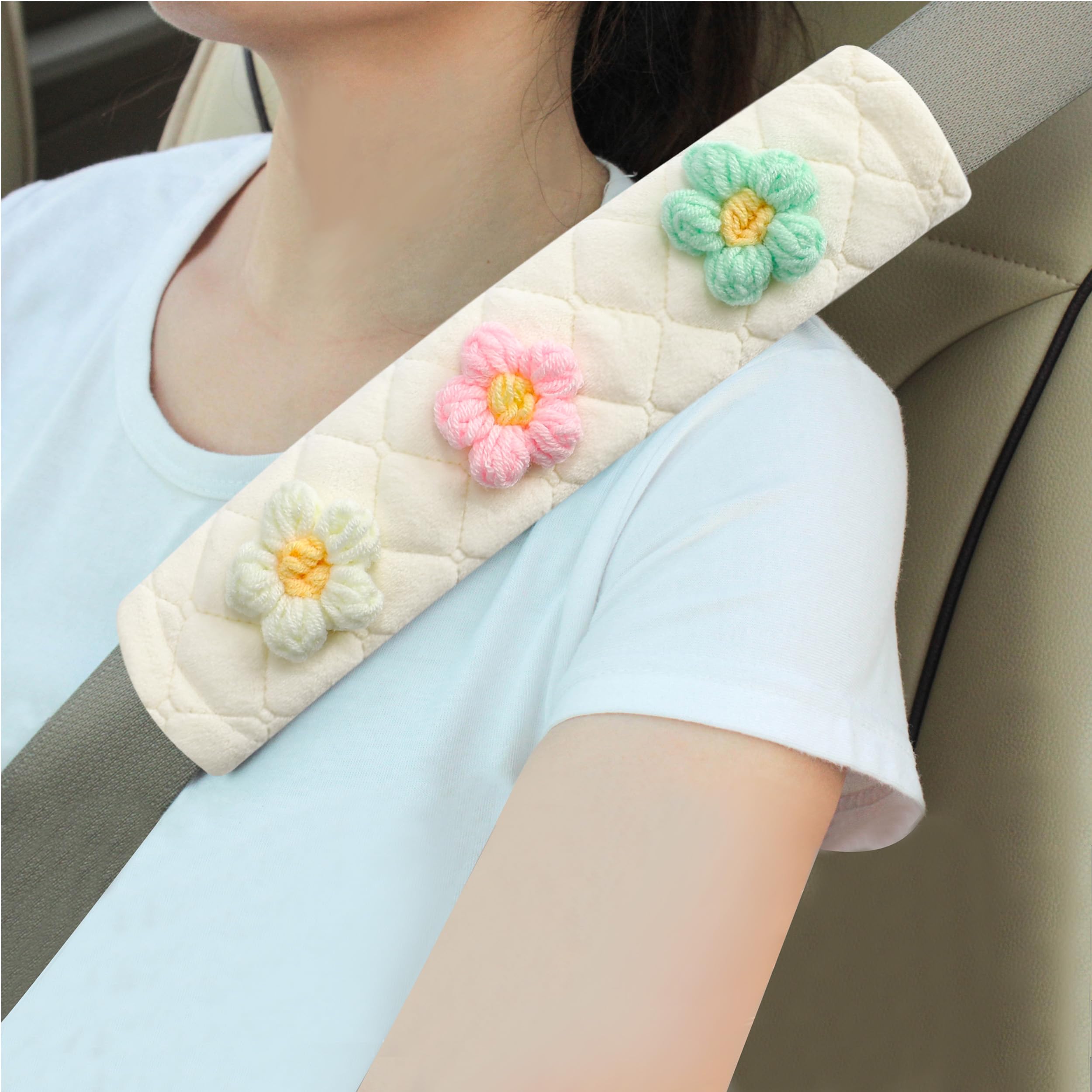 Universal Padded Seat Belt Shoulder Covers, 2-Pack