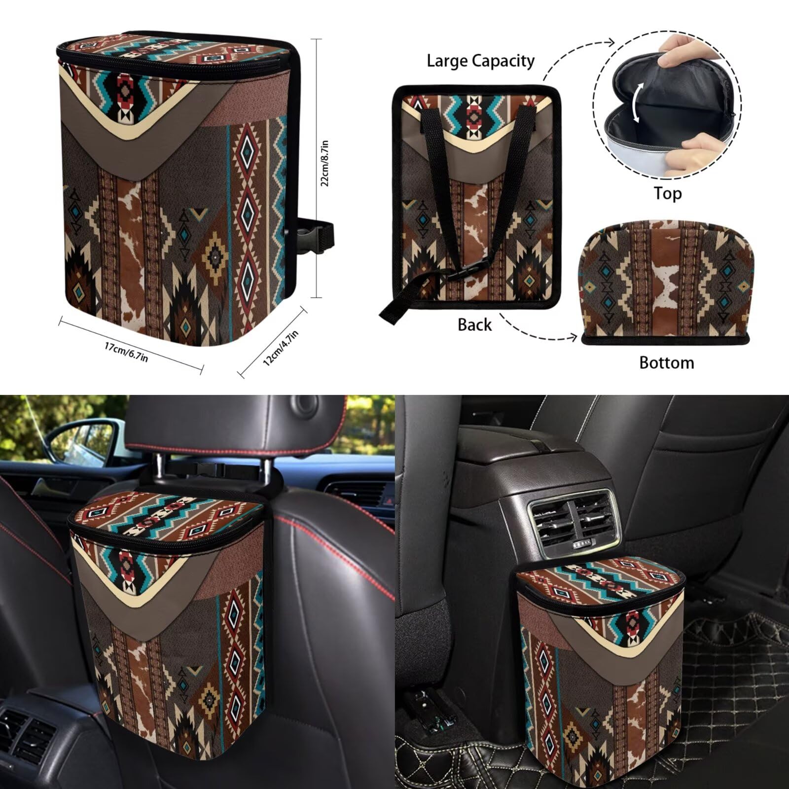 15-Piece Universal Car Interior and Seat Cover Set