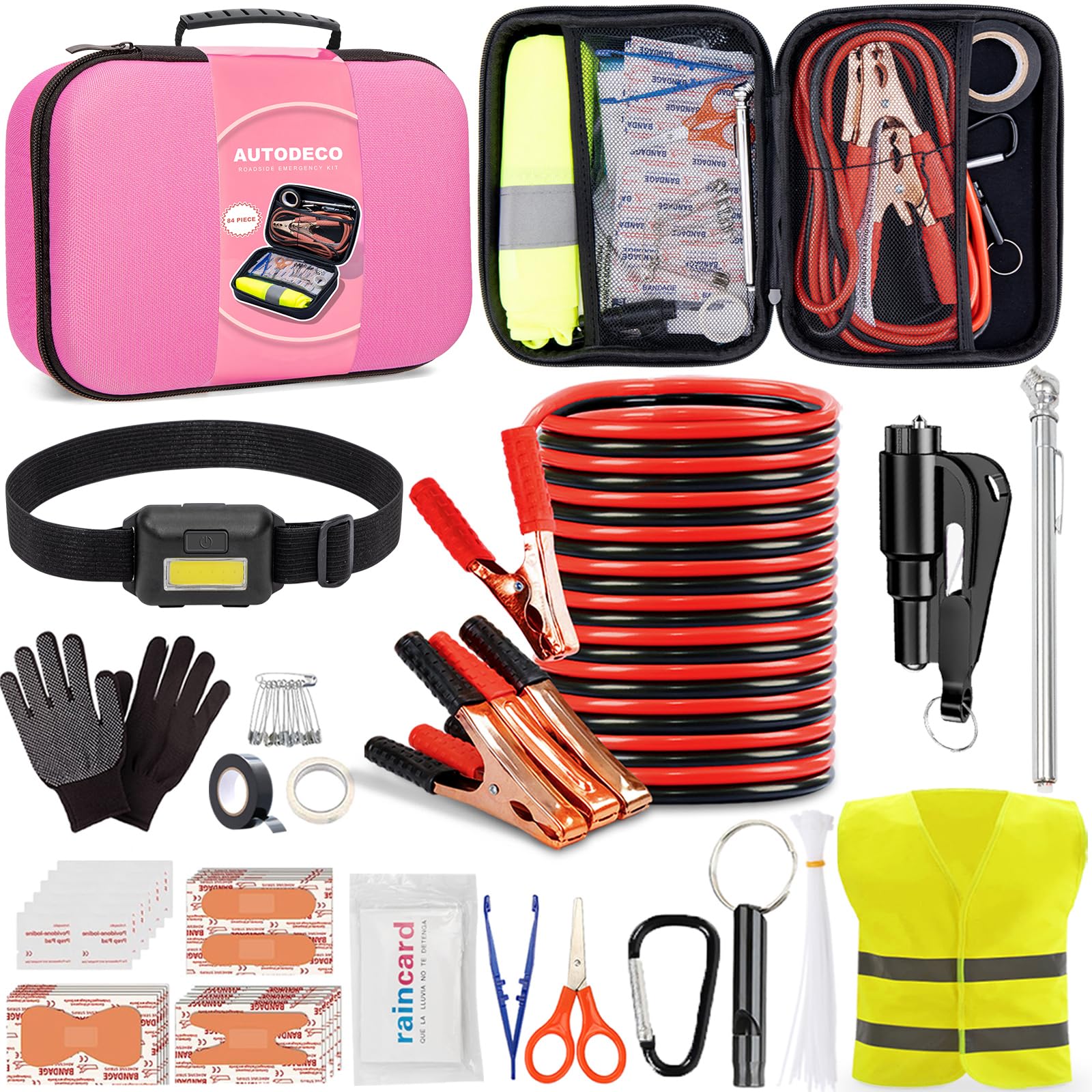 Portable Roadside Emergency Safety Kit for Cars