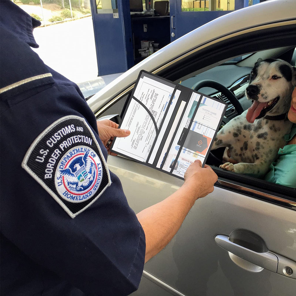 Magnetic Car Registration and Insurance Document Holder