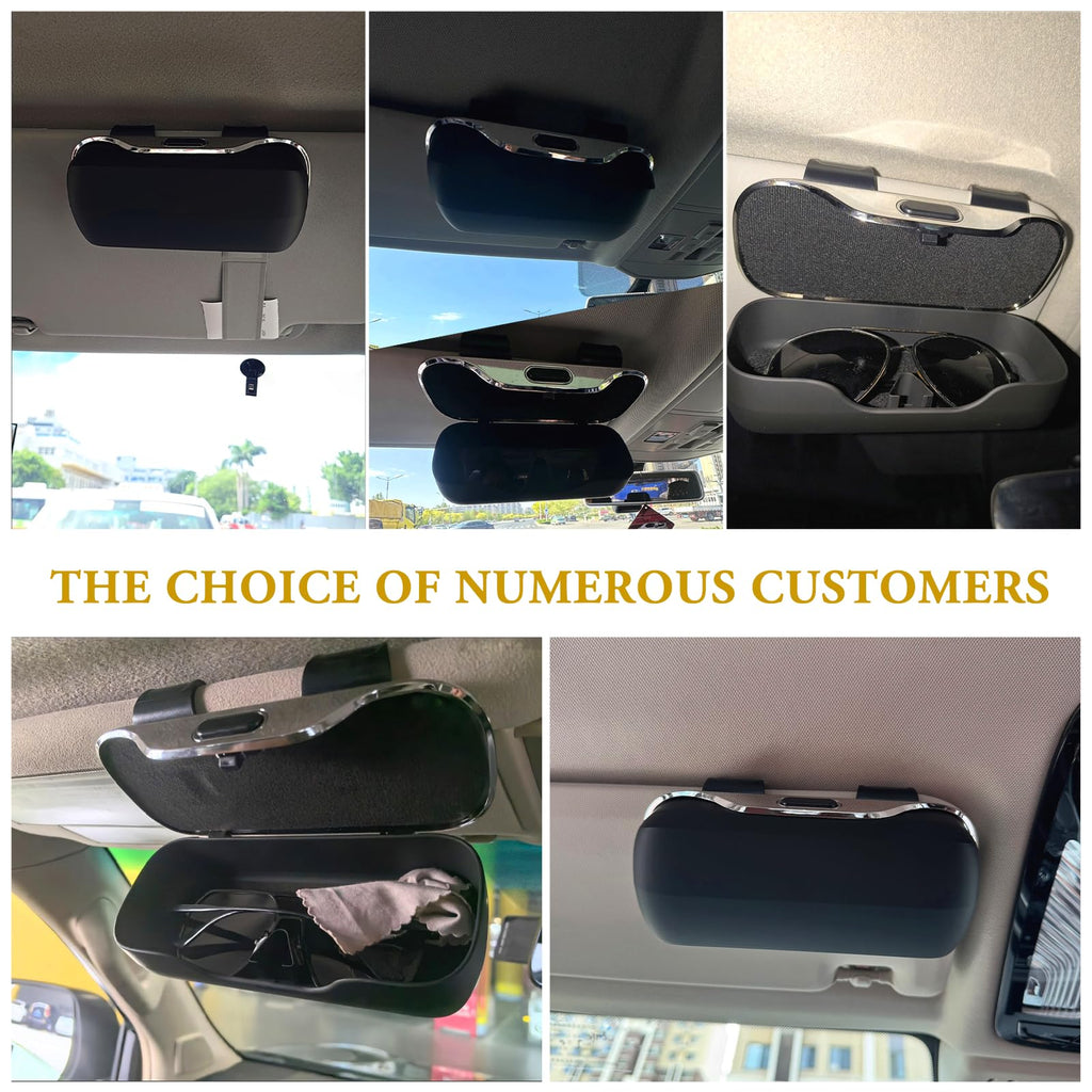 Pakanana Sunglasses Box for Car Sun Visor