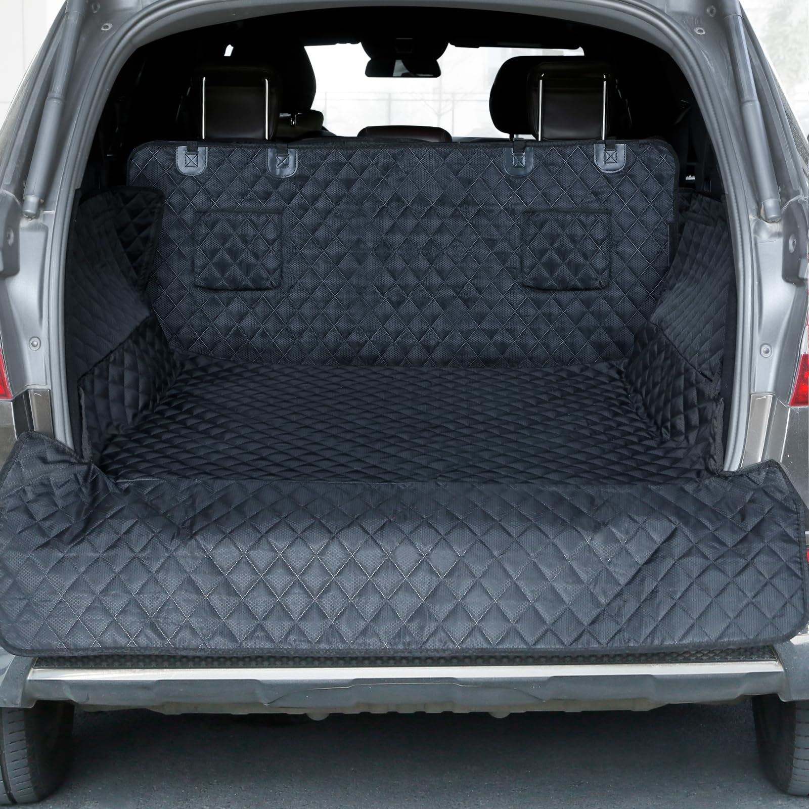 Waterproof Pet Cargo Liner with Bumper Flap for SUVs