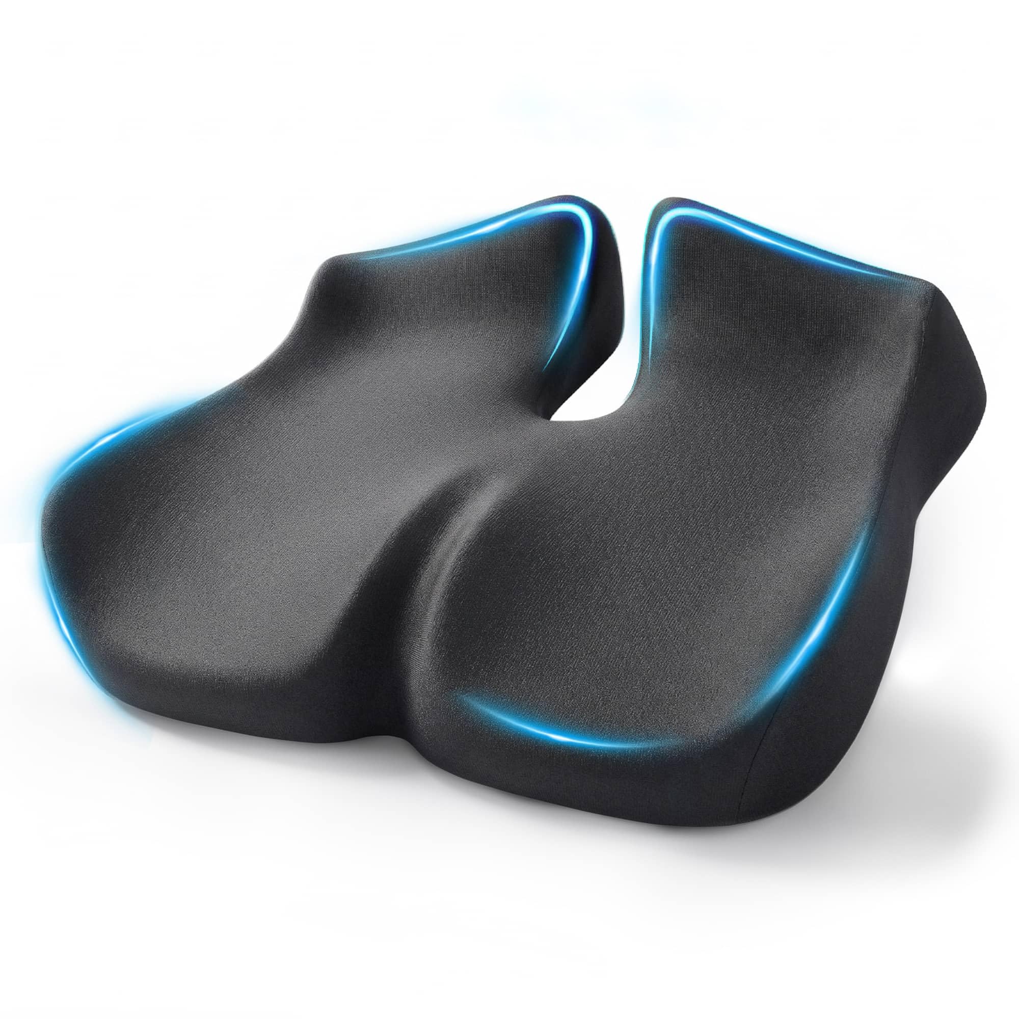 Extra Large Seat Cushion for Sciatica & Tailbone Pain – Pressure Relief Coccyx Cushion for Office Chair, Car Seat, Wheelchair, and Long Sitting – Sciatica Pain Relief Pillow