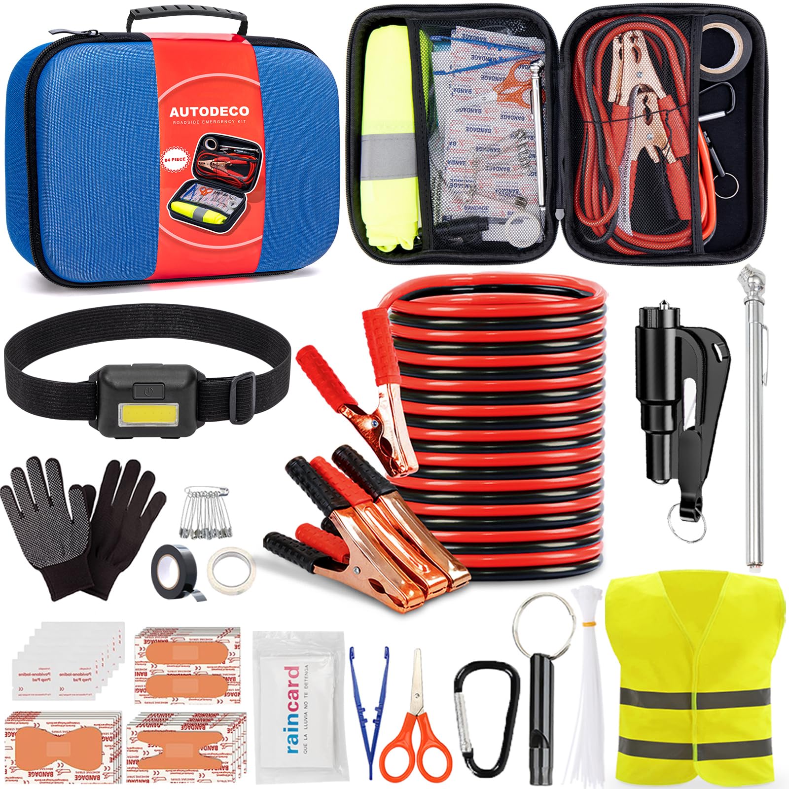 Portable Roadside Emergency Safety Kit for Cars