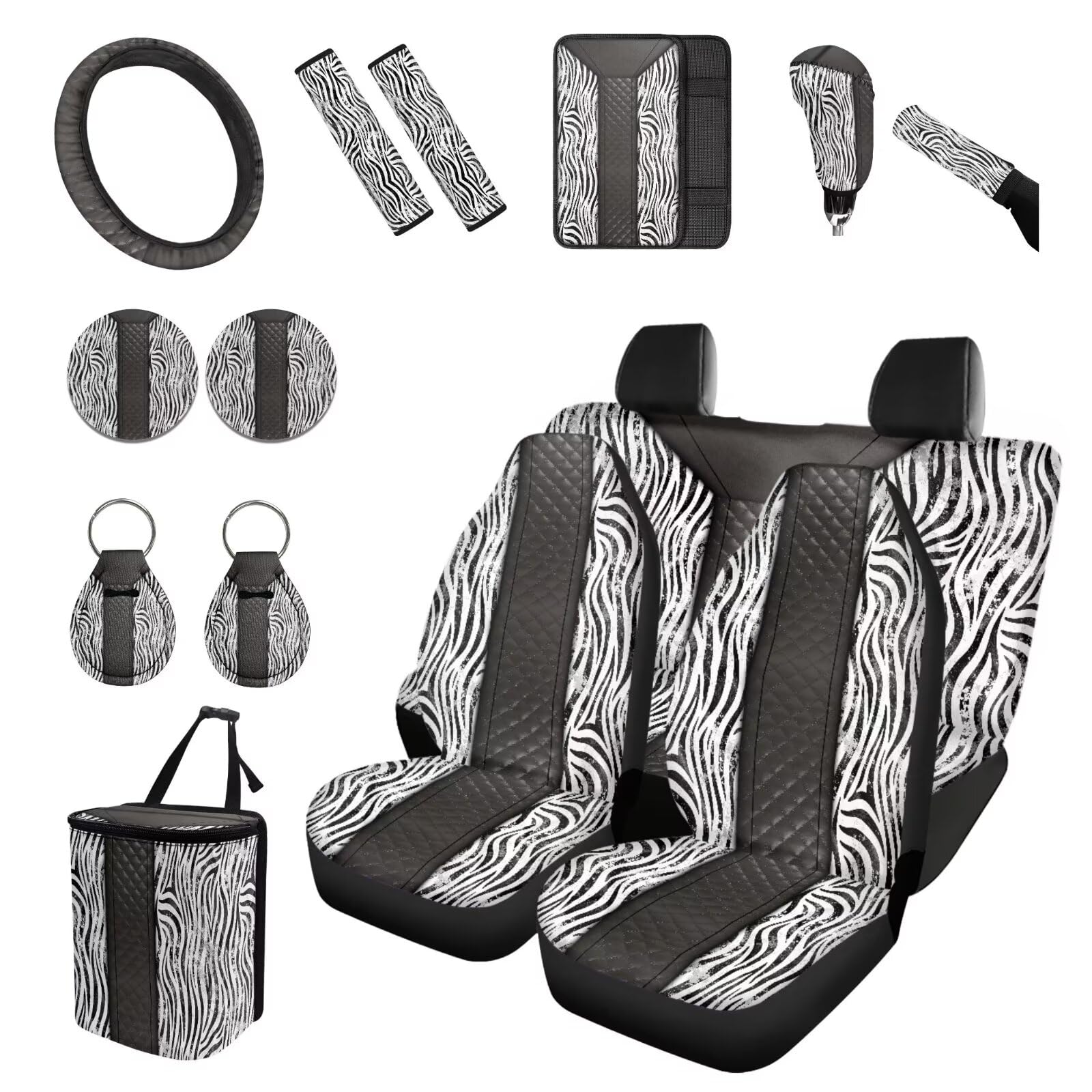 15-Piece Universal Car Interior and Seat Cover Set