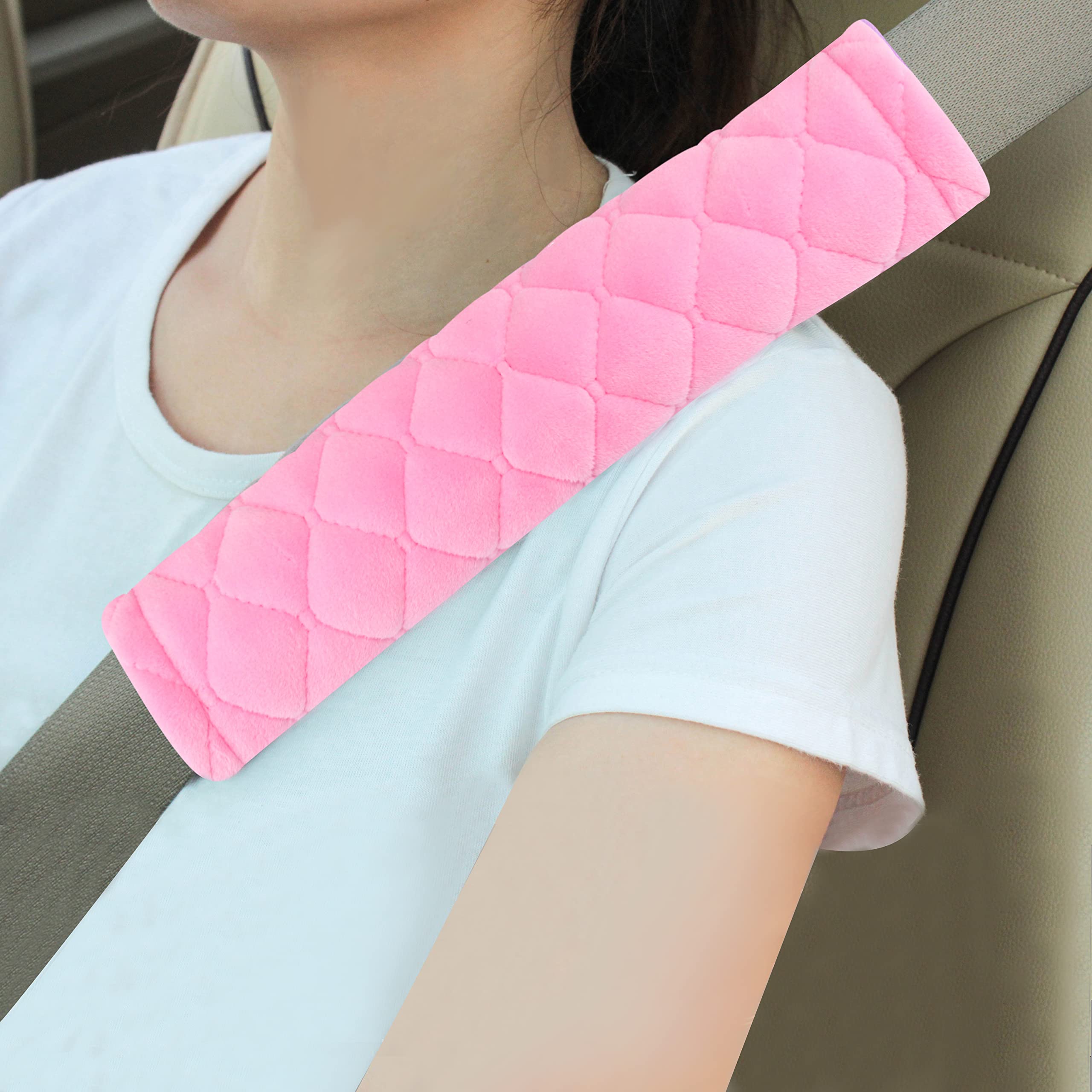 Universal Padded Seat Belt Shoulder Covers, 2-Pack