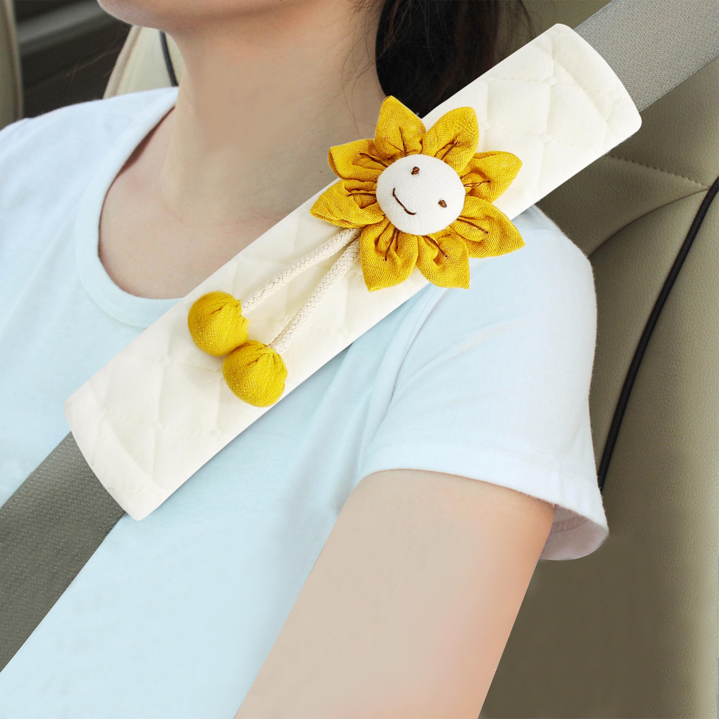 Universal Padded Seat Belt Shoulder Covers, 2-Pack