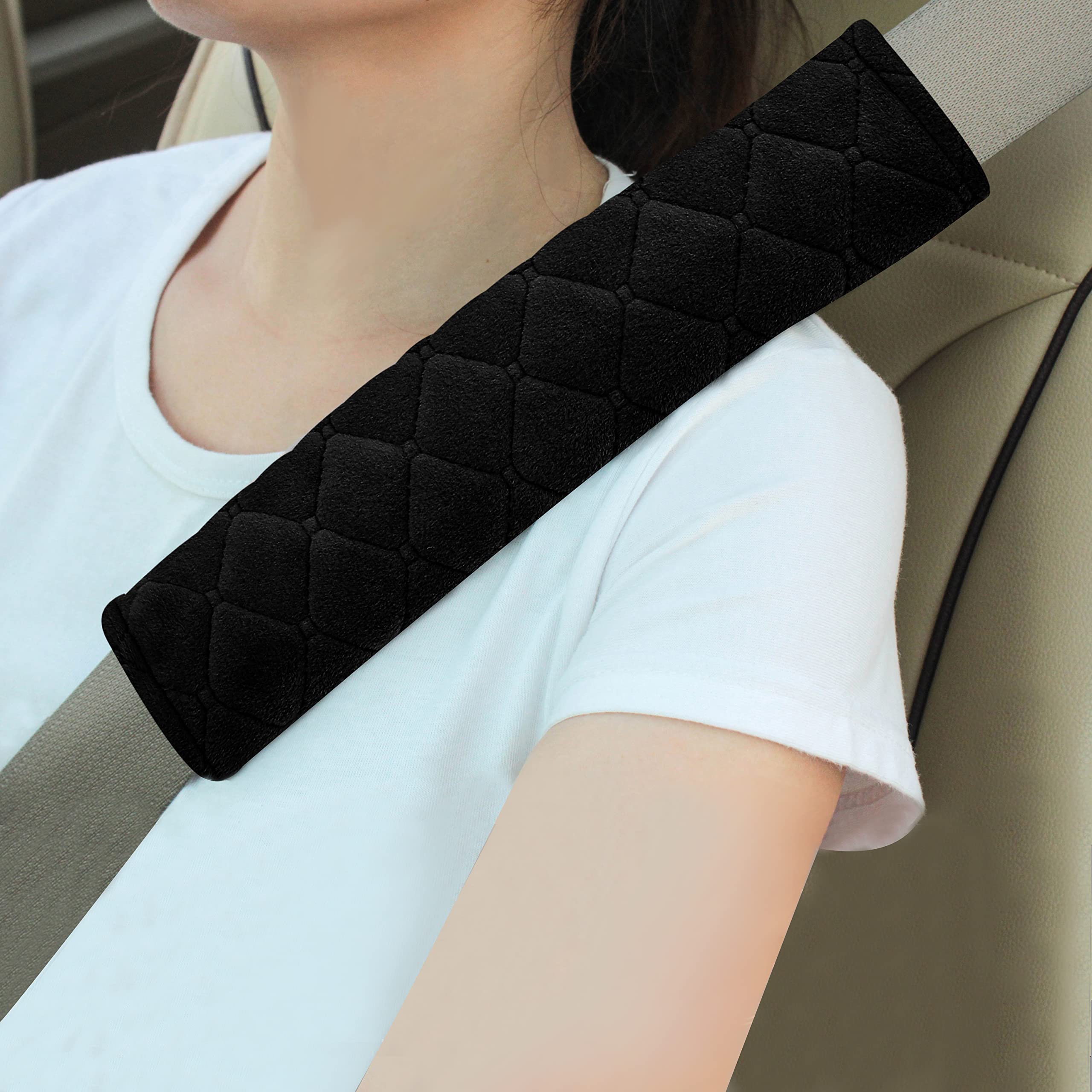 Universal Padded Seat Belt Shoulder Covers, 2-Pack