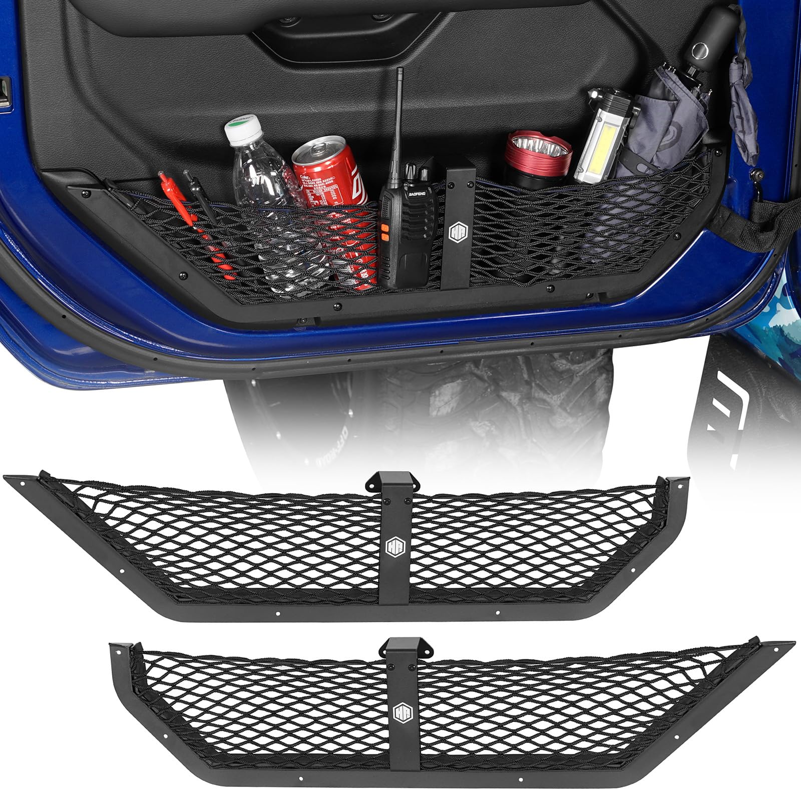 Front and Rear Door Storage Pocket Set for Vehicles