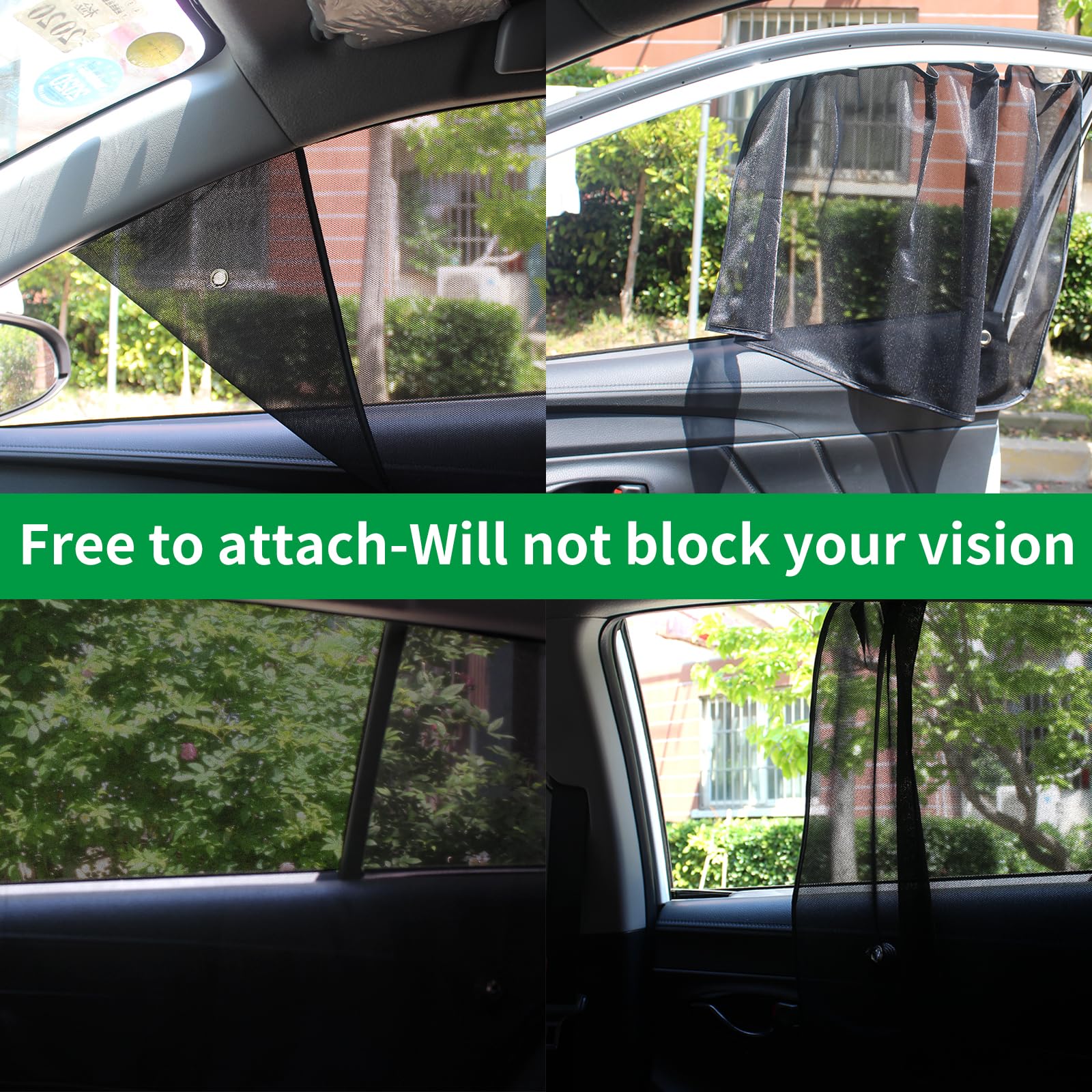 Magnetic Car Side Window Sun Shade Cover for UV Protection