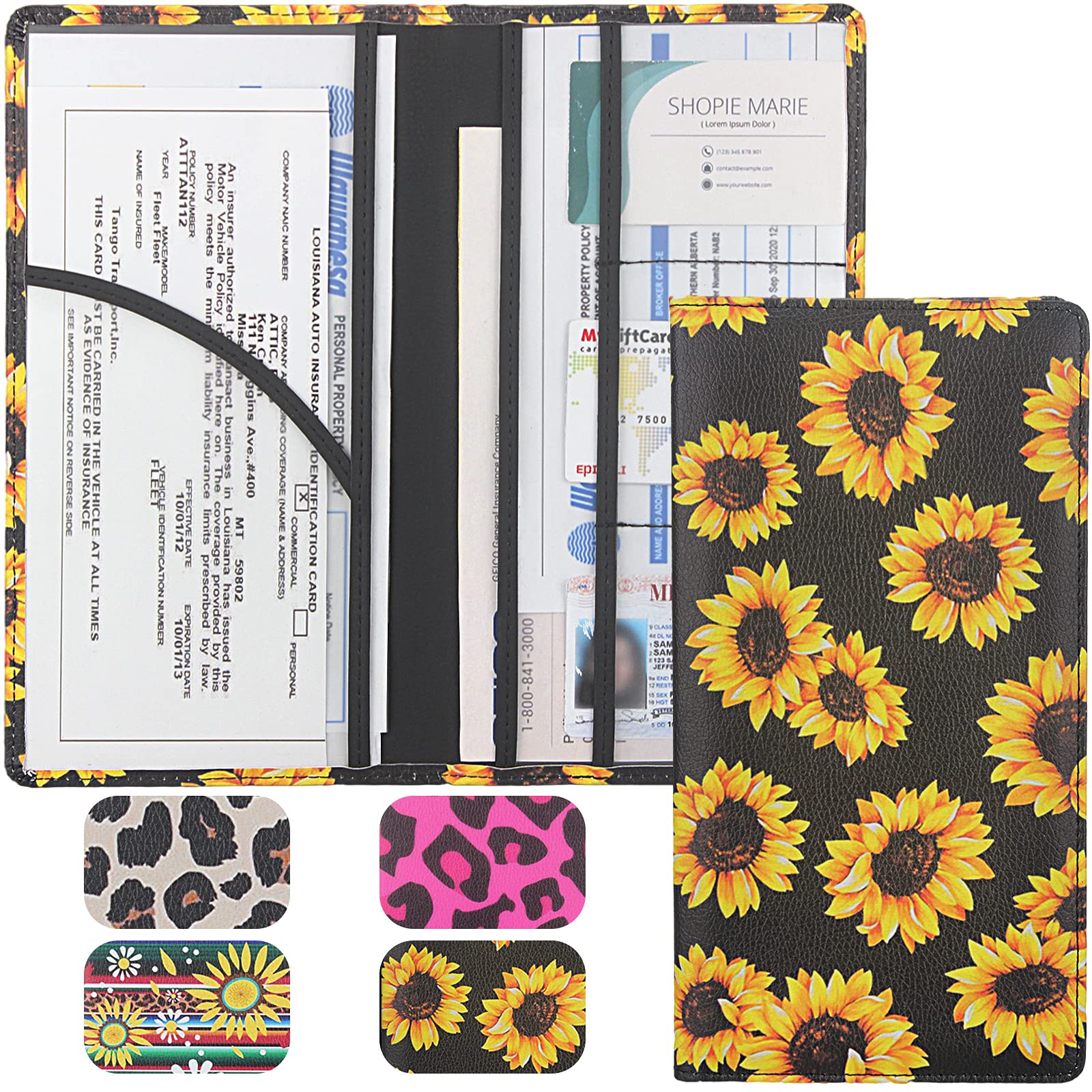 Magnetic Car Registration and Insurance Document Holder