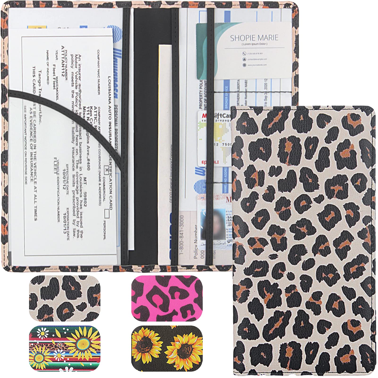 Magnetic Car Registration and Insurance Document Holder