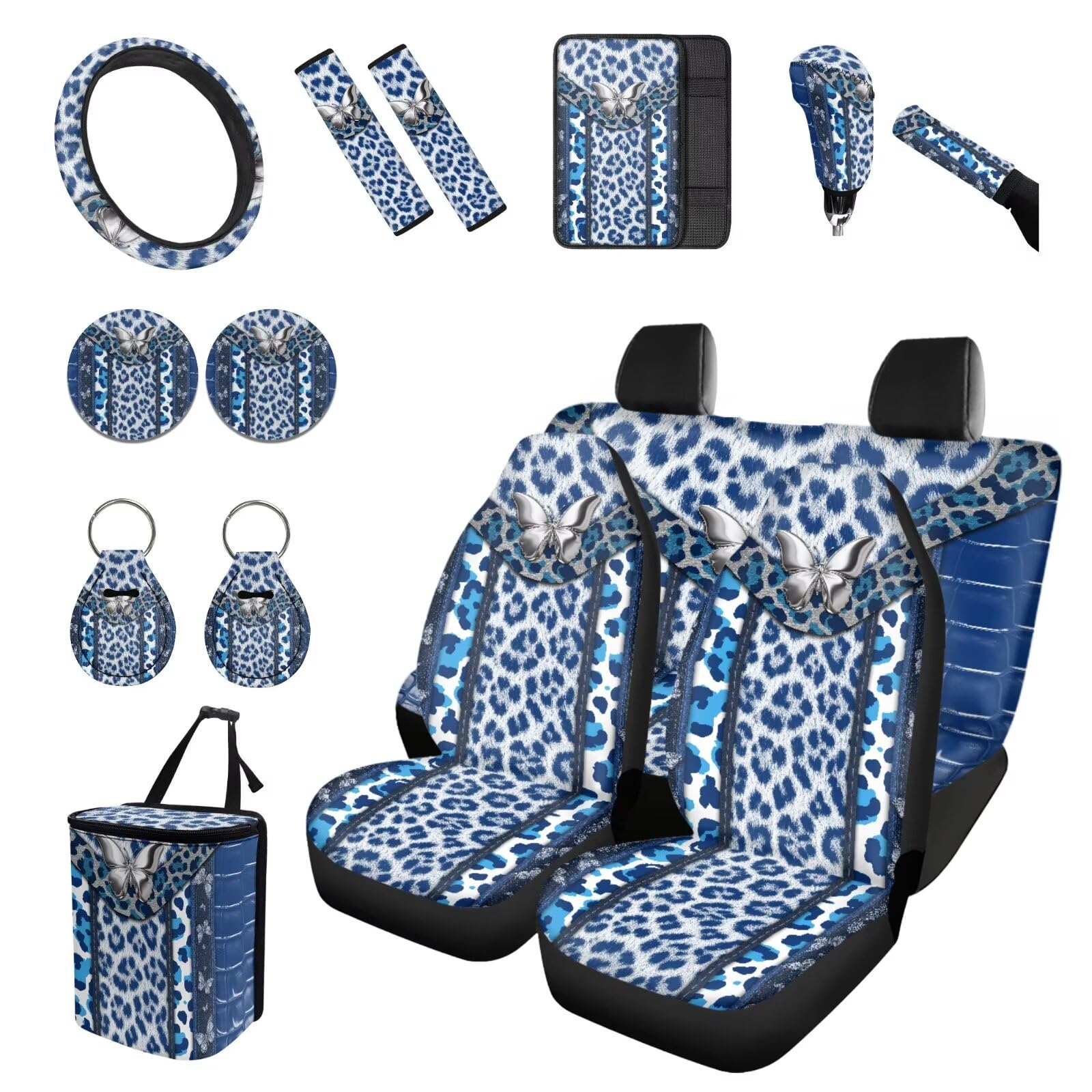 15-Piece Universal Car Interior and Seat Cover Set