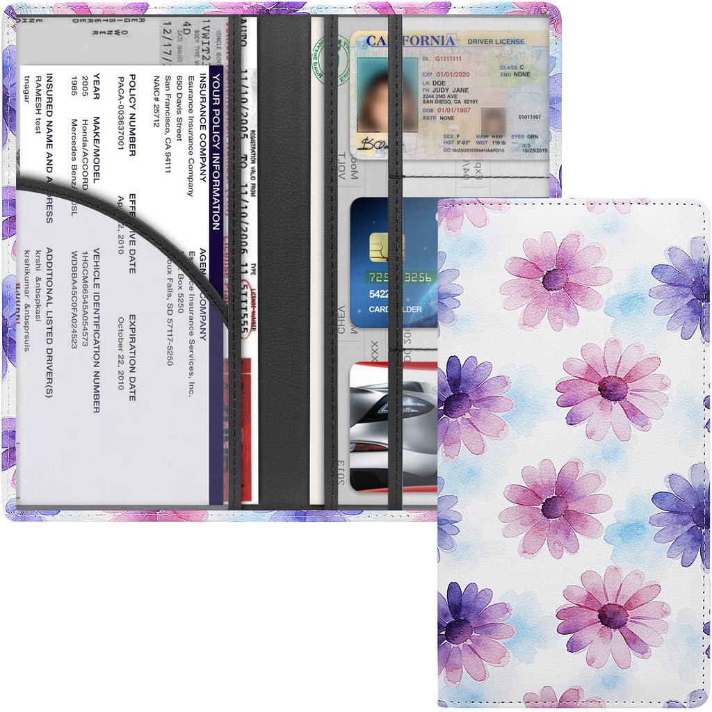 Magnetic Car Registration and Insurance Document Holder