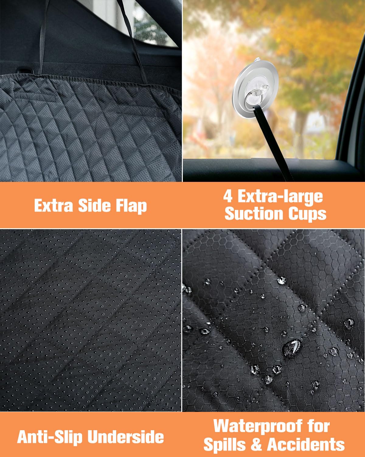 Waterproof Pet Cargo Liner with Bumper Flap for SUVs