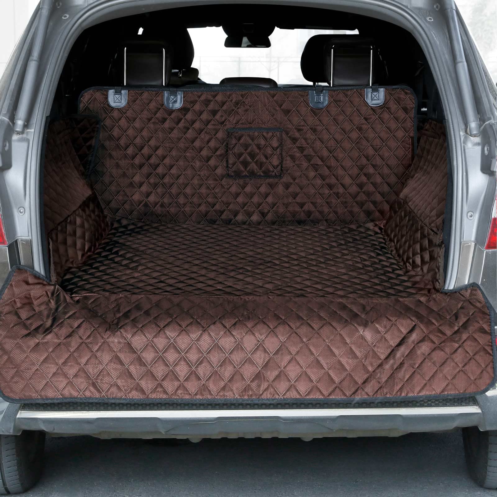 Waterproof Pet Cargo Liner with Bumper Flap for SUVs