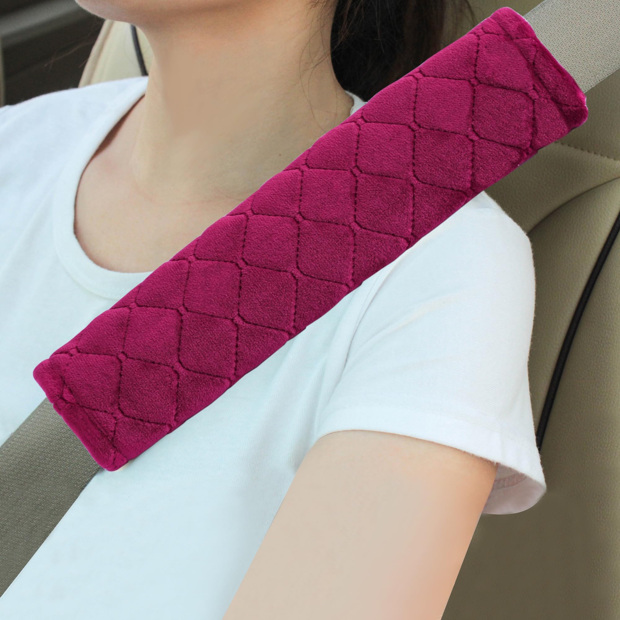 Universal Padded Seat Belt Shoulder Covers, 2-Pack