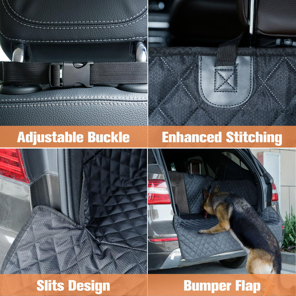 Waterproof Pet Cargo Liner with Bumper Flap for SUVs