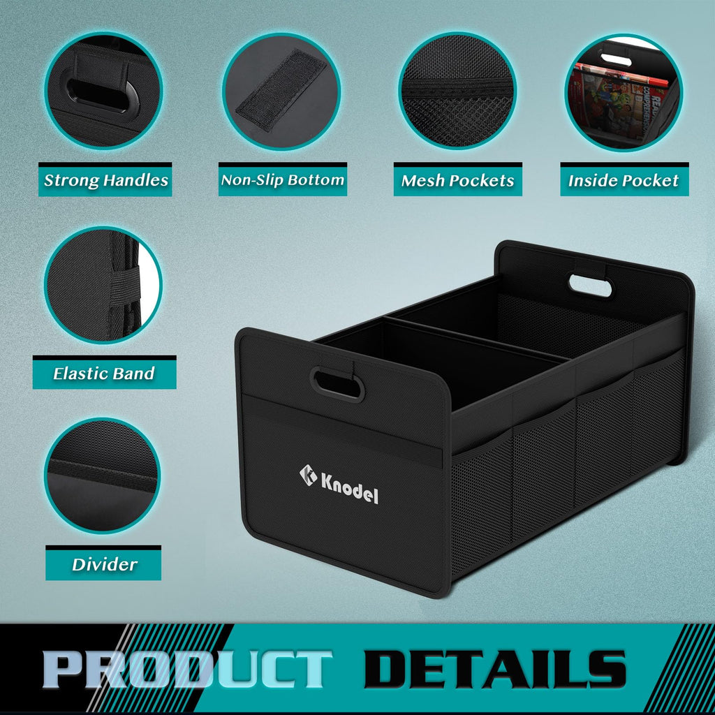 K KNODEL SKD Car Trunk Organizer, Foldable Organizer for Car