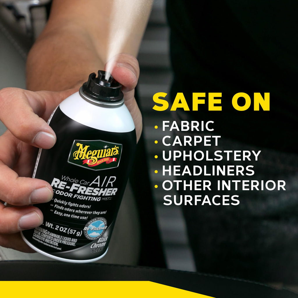 Meguiar’s Whole Car Air Refresher, Easy-to-Use Air Freshener Diffuser Spray
