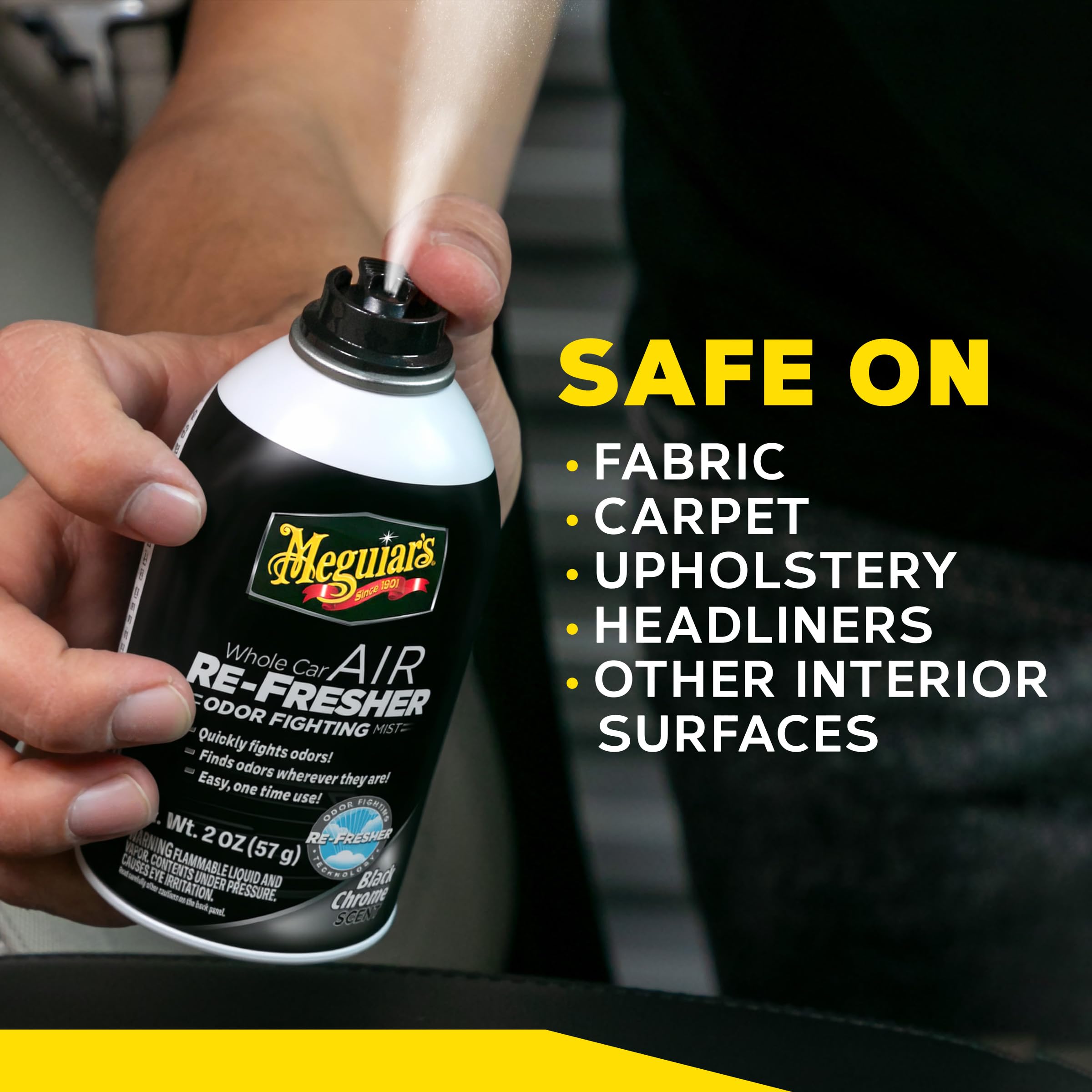 Meguiar’s Whole Car Air Refresher, Easy-to-Use Air Freshener Diffuser Spray