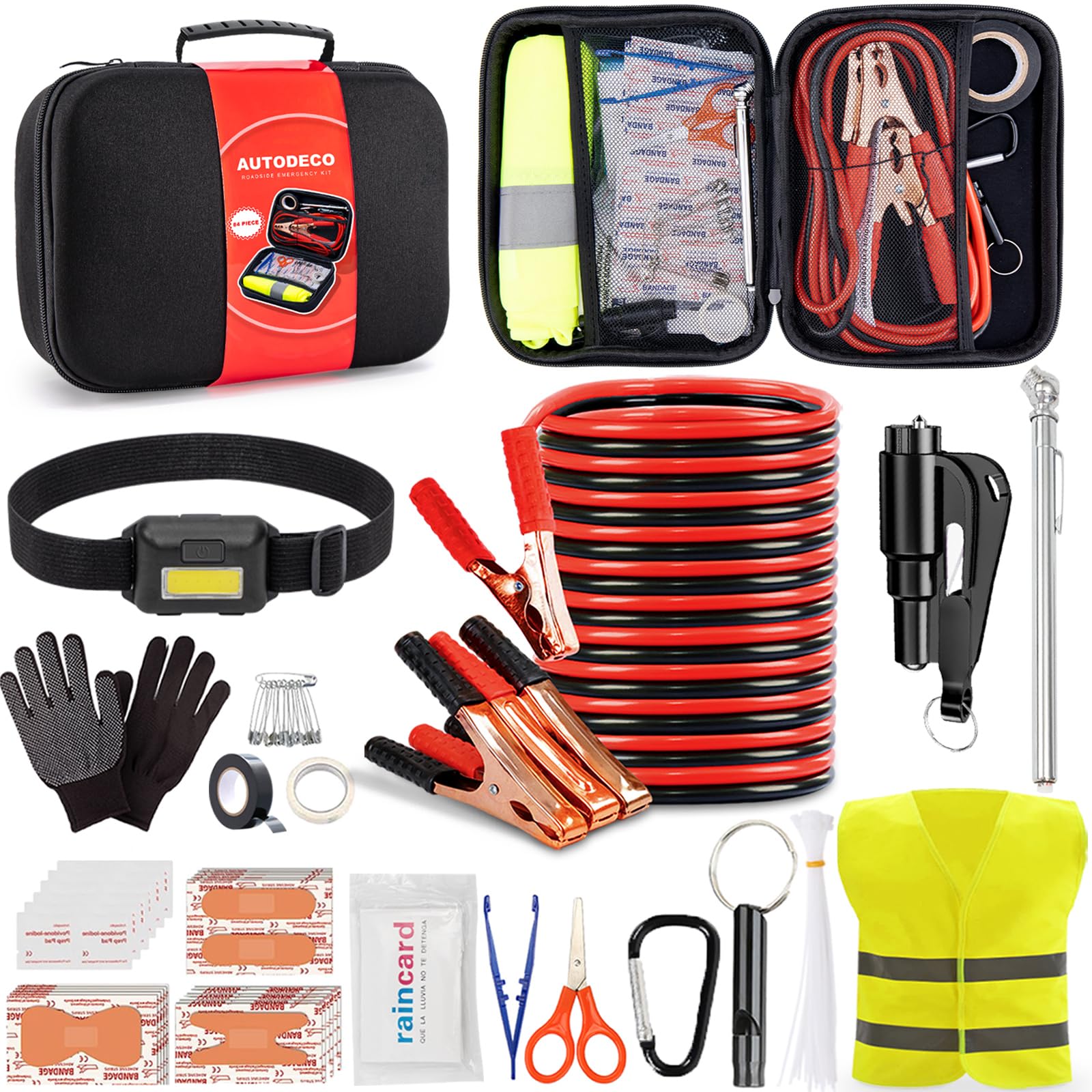 Portable Roadside Emergency Safety Kit for Cars