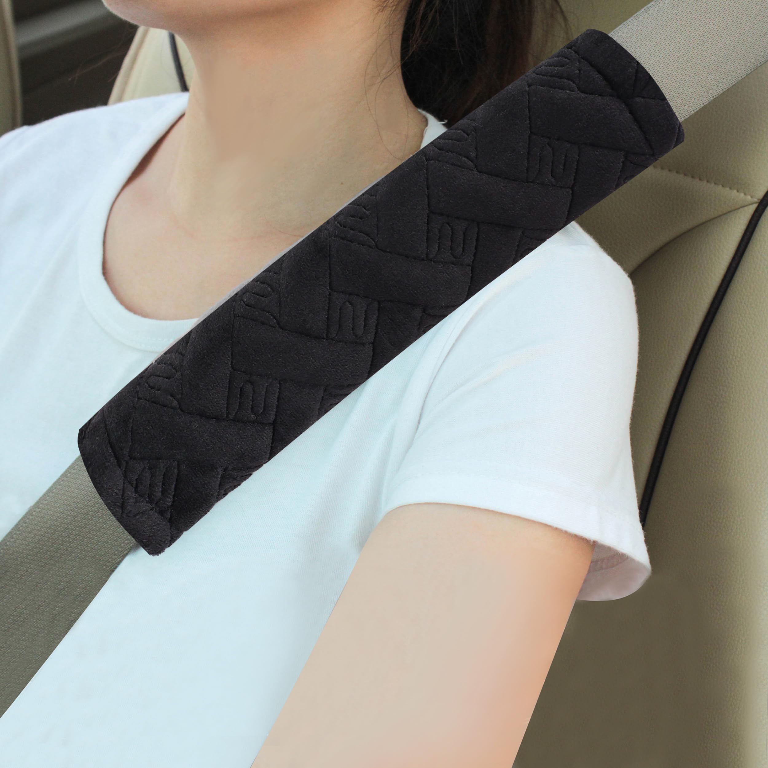 Universal Padded Seat Belt Shoulder Covers, 2-Pack