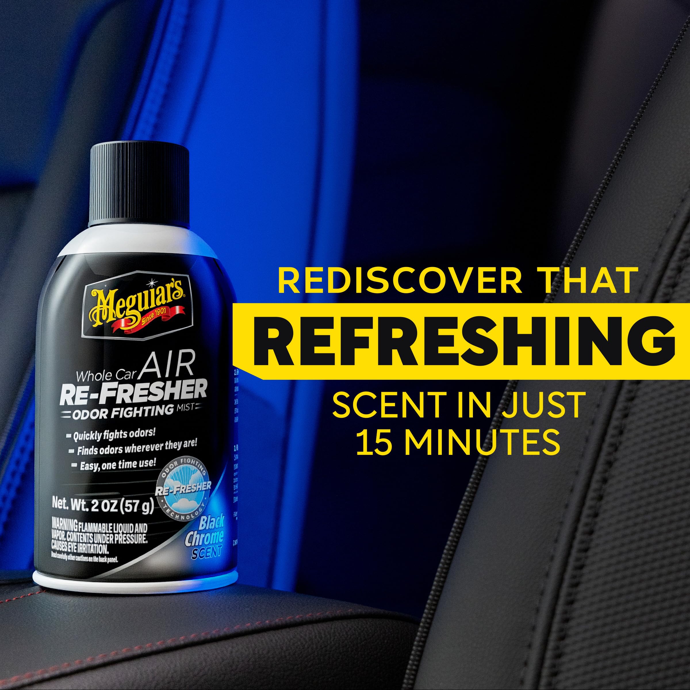 Meguiar’s Whole Car Air Refresher, Easy-to-Use Air Freshener Diffuser Spray