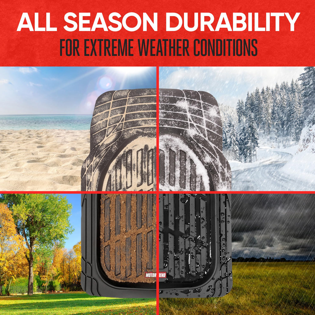 Motor Trend FlexTough All-Weather Floor Mats for Cars